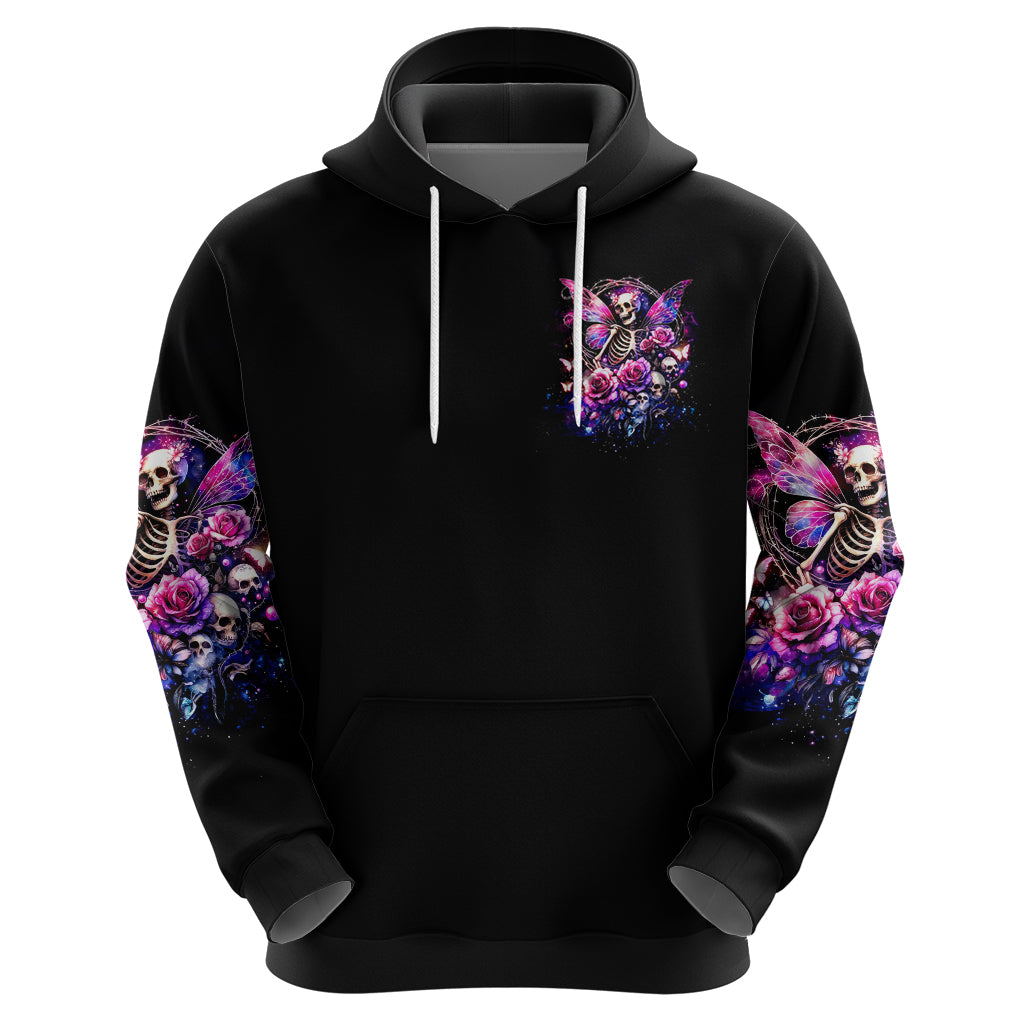 Fairy Skull Zip Hoodie In My Next Life I Want To Be The Karma Fairy - Wonder Print Shop
