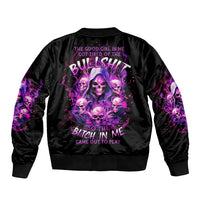 Witch Skull Bomber Jacket The Good Girl In Me Got Tired Of The Bullshit - Wonder Print Shop