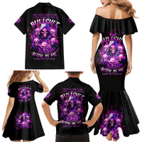 Witch Skull Family Matching Mermaid Dress and Hawaiian Shirt The Good Girl In Me Got Tired Of The Bullshit - Wonder Print Shop