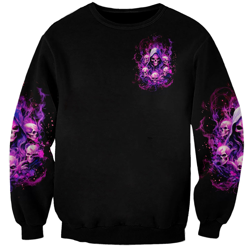 Witch Skull Sweatshirt The Good Girl In Me Got Tired Of The Bullshit - Wonder Print Shop
