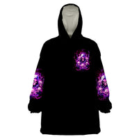 Witch Skull Wearable Blanket Hoodie The Good Girl In Me Got Tired Of The Bullshit - Wonder Print Shop