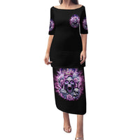 Queen Skull Family Matching Puletasi and Hawaiian Shirt Yes I'm A Bitch But Not Yours - Wonder Print Shop