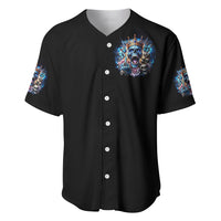 King Skull Baseball Jersey Yes I'm Asshole But Not Yours - Wonder Print Shop