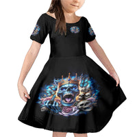 King Skull Family Matching Mermaid Dress and Hawaiian Shirt Yes I'm Asshole But Not Yours - Wonder Print Shop