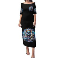 King Skull Puletasi Yes I'm Asshole But Not Yours - Wonder Print Shop