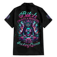 Queen Skull Family Matching Mermaid Dress and Hawaiian Shirt Bitch I'm Not A Princess I'm The Fucking Queen - Wonder Print Shop