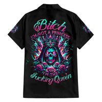 Queen Skull Family Matching Summer Maxi Dress and Hawaiian Shirt Bitch I'm Not A Princess I'm The Fucking Queen - Wonder Print Shop