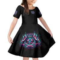 Queen Skull Kid Short Sleeve Dress Bitch I'm Not A Princess I'm The Fucking Queen - Wonder Print Shop