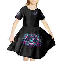 Queen Skull Kid Short Sleeve Dress Bitch I'm Not A Princess I'm The Fucking Queen - Wonder Print Shop
