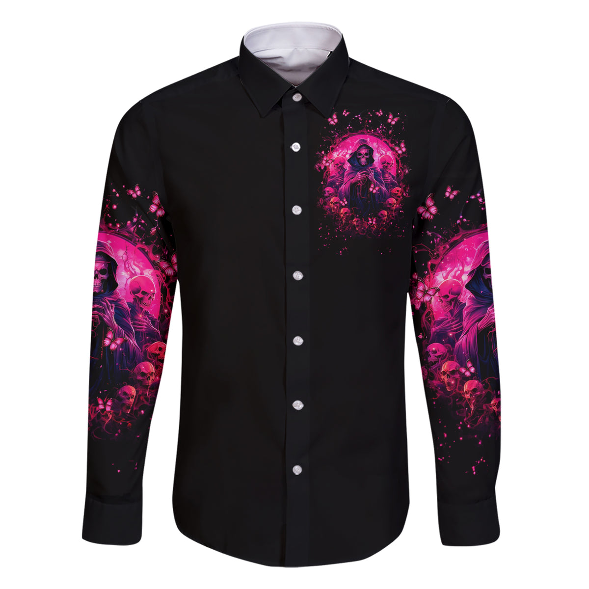 Reaper Skull Family Matching Short Sleeve Bodycon Dress and Hawaiian Shirt I'm A Good Person But Don't Give Me A Reason To Show My Evil - Wonder Print Shop