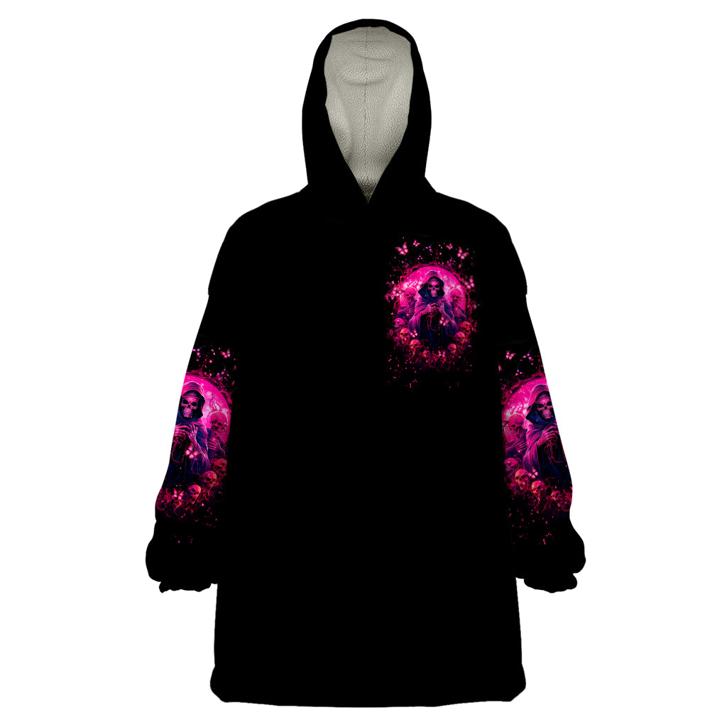 Reaper Skull Wearable Blanket Hoodie I'm A Good Person But Don't Give Me A Reason To Show My Evil - Wonder Print Shop