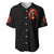 Flame Skull Baseball Jersey Hello Darkness My Old Friend - Wonder Print Shop