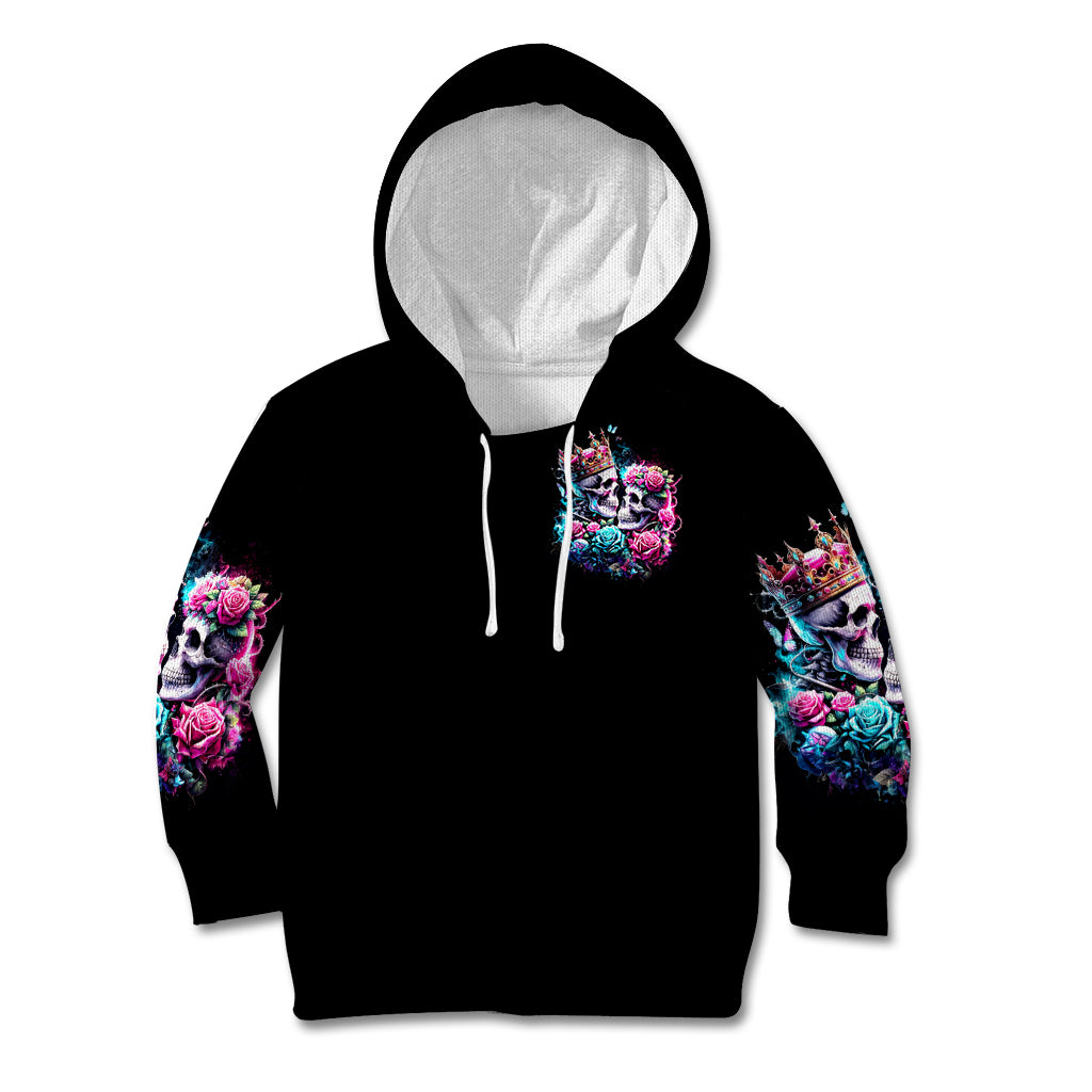 Couple Skull Kid Hoodie In One Life Time You Will Love Many Time But One Love - Wonder Print Shop