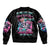 Couple Skull Sleeve Zip Bomber Jacket In One Life Time You Will Love Many Time But One Love - Wonder Print Shop