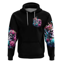 Couple Skull Zip Hoodie In One Life Time You Will Love Many Time But One Love - Wonder Print Shop