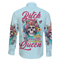 Skull Fairy Family Matching Off Shoulder Short Dress and Hawaiian Shirt Bitch I'm Not A Princess I'm The Fucking Queen - Wonder Print Shop