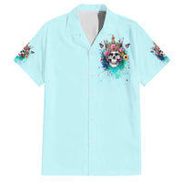 Skull Fairy Family Matching Short Sleeve Bodycon Dress and Hawaiian Shirt Bitch I'm Not A Princess I'm The Fucking Queen - Wonder Print Shop