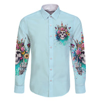 Skull Fairy Family Matching Short Sleeve Bodycon Dress and Hawaiian Shirt Bitch I'm Not A Princess I'm The Fucking Queen - Wonder Print Shop