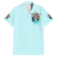 Skull Fairy Family Matching Summer Maxi Dress and Hawaiian Shirt Bitch I'm Not A Princess I'm The Fucking Queen - Wonder Print Shop