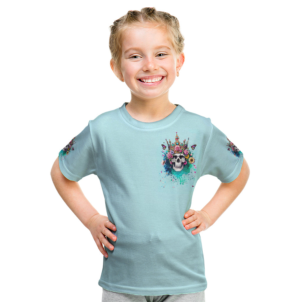Skull Fairy Kid T Shirt Bitch I'm Not A Princess I'm The Fucking Queen - Wonder Print Shop