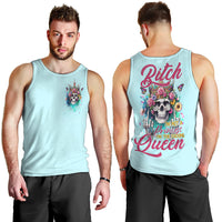Skull Fairy Men Tank Top Bitch I'm Not A Princess I'm The Fucking Queen - Wonder Print Shop