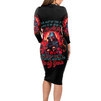 Rose Queen Long Sleeve Bodycon Dress Four Out Of The Five Voices In My Head Think You re An Idiot - Wonder Print Shop