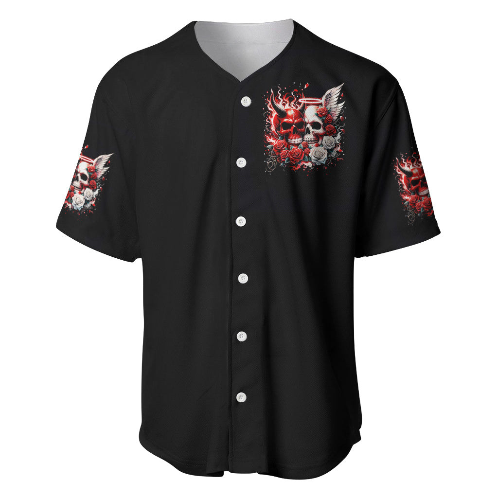 Couple Skull Baseball Jersey From Our First Kiss - Wonder Print Shop