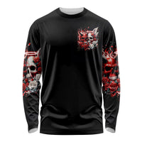 Couple Skull Long Sleeve Shirt From Our First Kiss - Wonder Print Shop