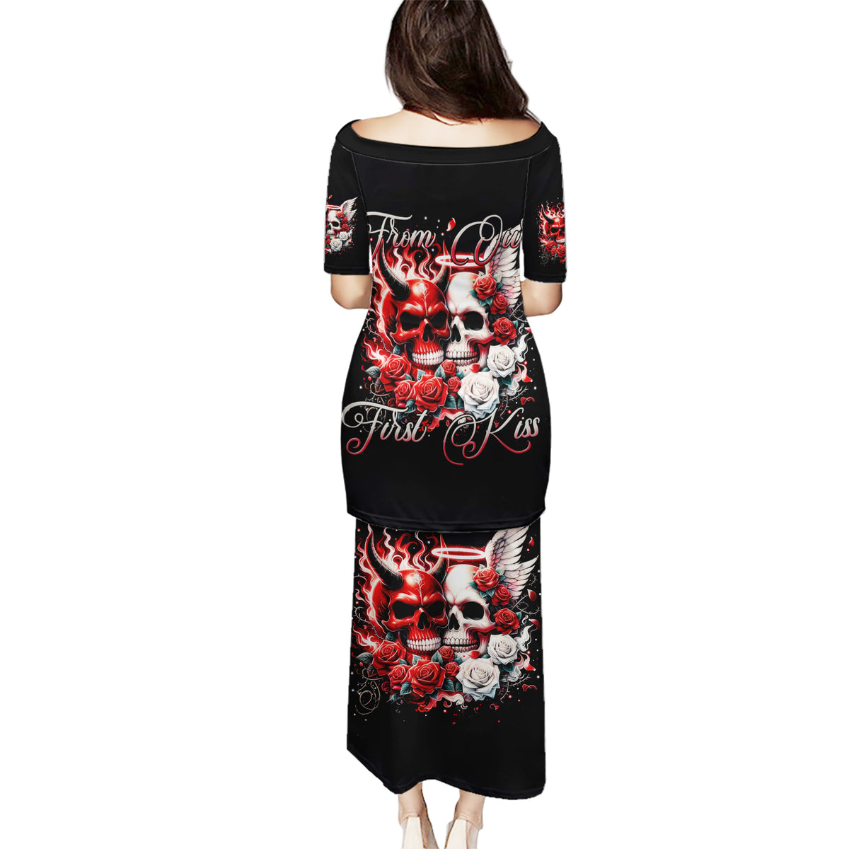 Couple Skull Puletasi From Our First Kiss - Wonder Print Shop