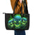 Flame Skull Leather Tote Bag I'm Never Alone My Demons Are Wit Me 24/7 - Wonder Print Shop