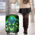 Flame Skull Luggage Cover I'm Never Alone My Demons Are Wit Me 24/7 - Wonder Print Shop