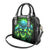 Flame Skull Shoulder Handbag I'm Never Alone My Demons Are Wit Me 24/7