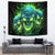 Flame Skull Tapestry I'm Never Alone My Demons Are Wit Me 24/7 - Wonder Print Shop