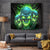 Flame Skull Tapestry I'm Never Alone My Demons Are Wit Me 24/7 - Wonder Print Shop