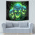 Flame Skull Tapestry I'm Never Alone My Demons Are Wit Me 24/7 - Wonder Print Shop