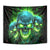 Flame Skull Tapestry I'm Never Alone My Demons Are Wit Me 24/7 - Wonder Print Shop