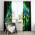 Flame Skull Window Curtain I'm Never Alone My Demons Are Wit Me 24/7 - Wonder Print Shop