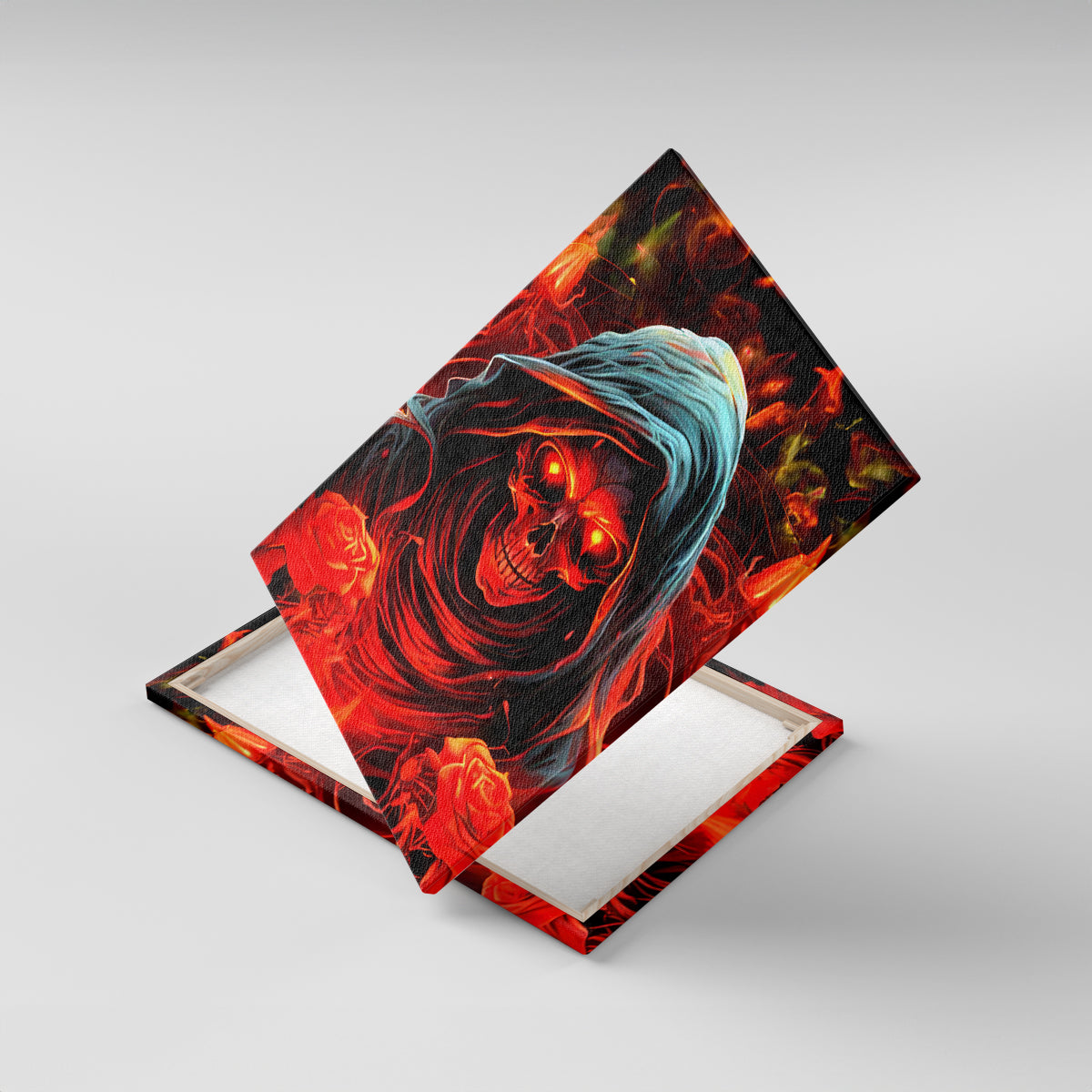 Rose Skull Canvas Wall Art Iam Sweet Girl But If You Piss Me Off - Wonder Print Shop
