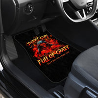 Rose Skull Car Mats Iam Sweet Girl But If You Piss Me Off - Wonder Print Shop