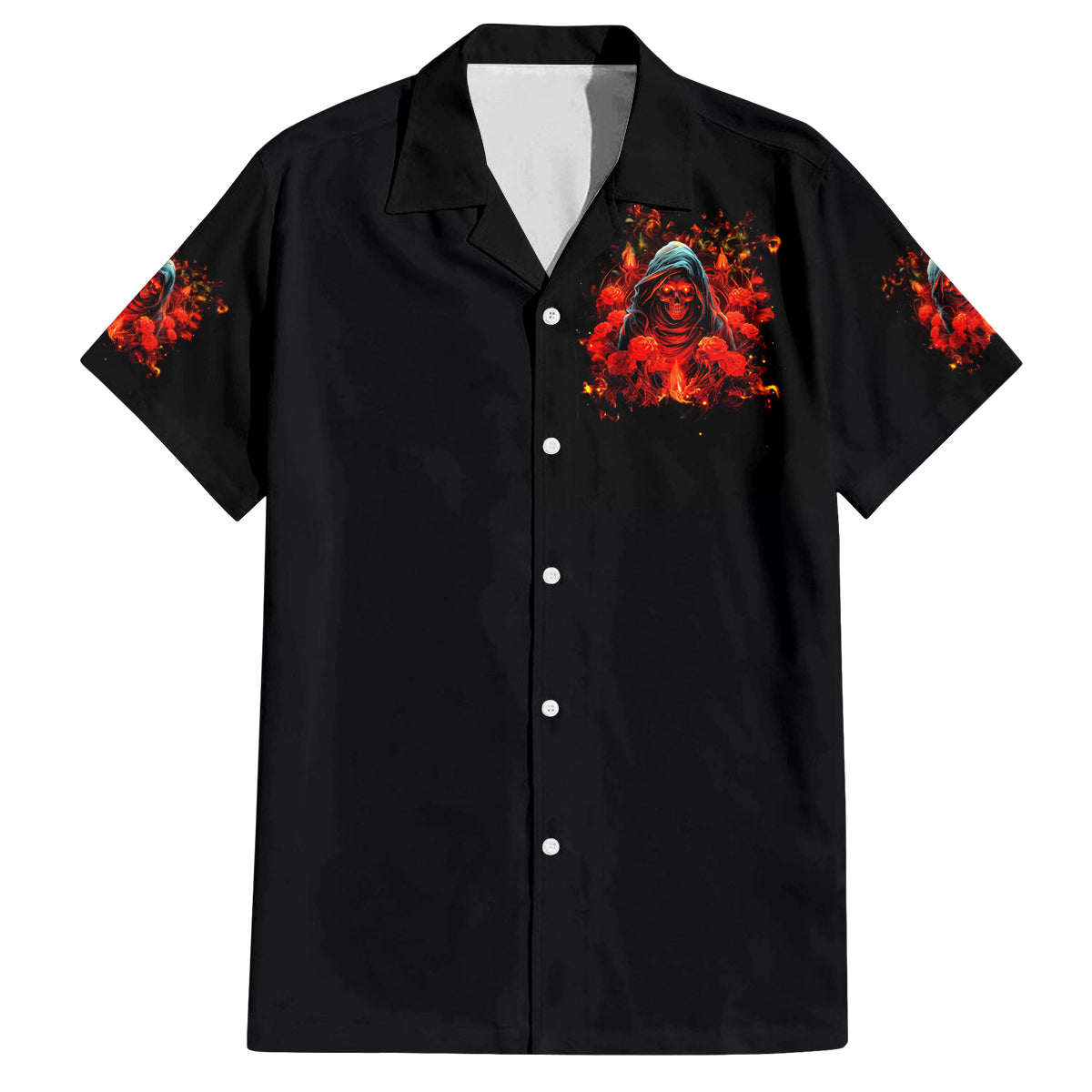 Rose Skull Family Matching Puletasi and Hawaiian Shirt Iam Sweet Girl But If You Piss Me Off - Wonder Print Shop