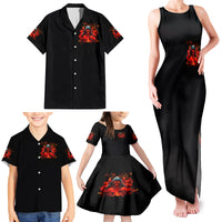 Rose Skull Family Matching Tank Maxi Dress and Hawaiian Shirt Iam Sweet Girl But If You Piss Me Off - Wonder Print Shop