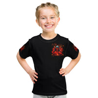 Rose Skull Kid T Shirt Iam Sweet Girl But If You Piss Me Off - Wonder Print Shop
