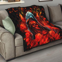 Rose Skull Quilt Iam Sweet Girl But If You Piss Me Off - Wonder Print Shop