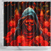 Rose Skull Shower Curtain Iam Sweet Girl But If You Piss Me Off