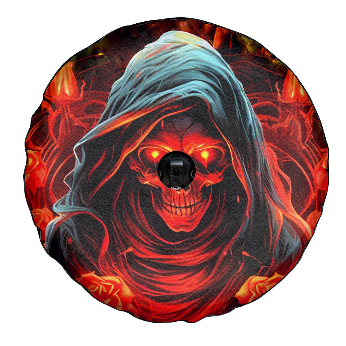 Rose Skull Spare Tire Cover Iam Sweet Girl But If You Piss Me Off - Wonder Print Shop