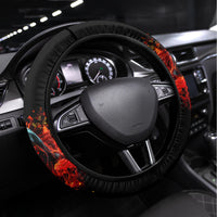 Rose Skull Steering Wheel Cover Iam Sweet Girl But If You Piss Me Off - Wonder Print Shop