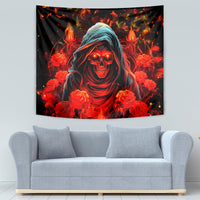 Rose Skull Tapestry Iam Sweet Girl But If You Piss Me Off - Wonder Print Shop