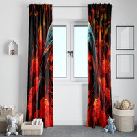 Rose Skull Window Curtain Iam Sweet Girl But If You Piss Me Off - Wonder Print Shop
