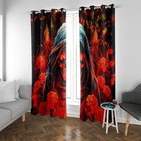 Rose Skull Window Curtain Iam Sweet Girl But If You Piss Me Off - Wonder Print Shop