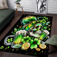 Irish Skull Area Rug Drink Up Bitches - Wonder Print Shop